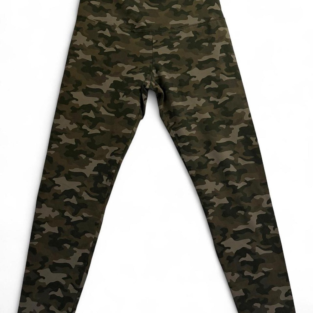 Casablanca Marrakech Clothing Co Womens Camo Leggings Green Khaki Small RN103429